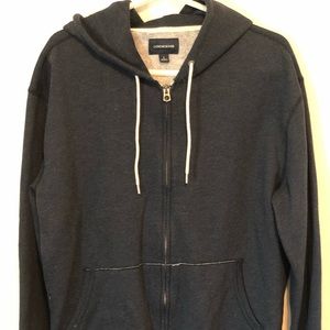 Full zip, fleece lined hoodie.